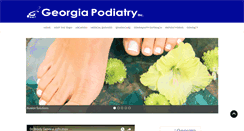 Desktop Screenshot of georgiapodiatry.com