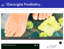 Tablet Screenshot of georgiapodiatry.com